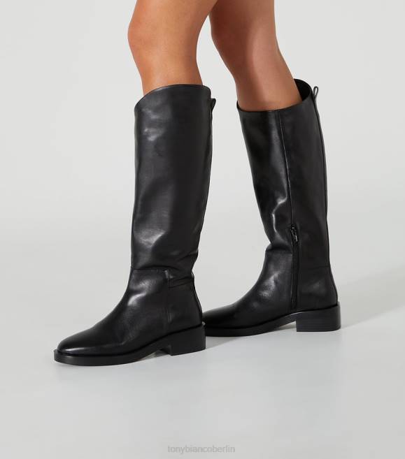 kniehohe Stiefel| de Tony Bianco Frauen Tyler-Kalbsstiefel schwarze Komo 4624413